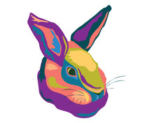 Rabbit Pop-art Illustration