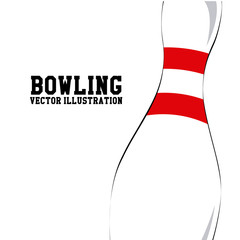 Canvas Print - Bowling design