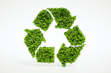 Wall Mural - nature recycling symbol