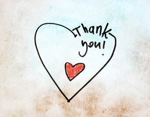 Wall Mural - thank you message