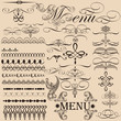 © Mary fleur - Collection of vector decorative calligraphic elements in vintage