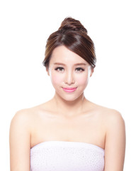 Poster - attractive Skin care woman face