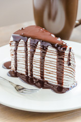 Poster - chocolate crepe cake