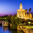 View of Golden Tower (Torre del Oro) of Seville, Andalusia,Spain