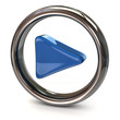 Blue play icon