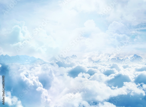 Plakat chmury   ponad-chmurami