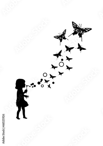 Fototapety Banksy  motyl-z-baniek-mydlanych