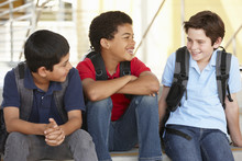 Pre Teen Boys In School