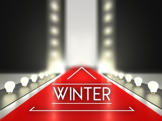 Wall Mural - fashion runway, winter collection catwalk