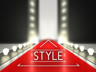 Wall Mural - fashion runway, style on catwalk