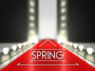 Wall Mural - fashion runway, spring collection catwalk