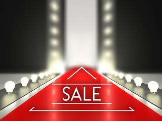 Wall Mural - fashion runway, sale on catwalk