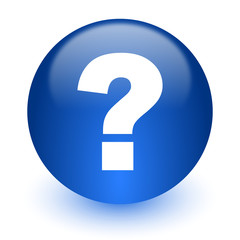 Poster - question mark computer icon on white background