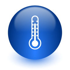 Poster - thermometer computer icon on white background