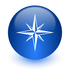 Poster - compass computer icon on white background