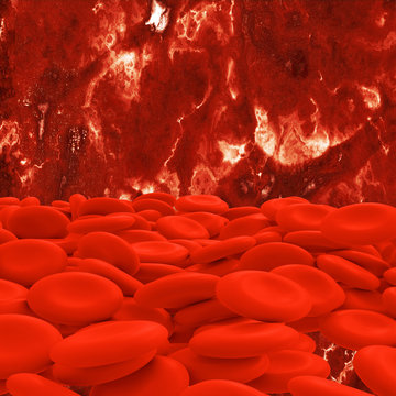 Blood cells - 3d Rendering