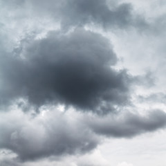 Wall Mural - dark grey cloud in cloudy sky