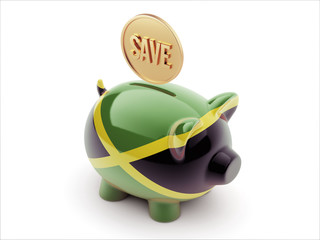 Wall Mural - Jamaica  Save Concept Piggy Concept