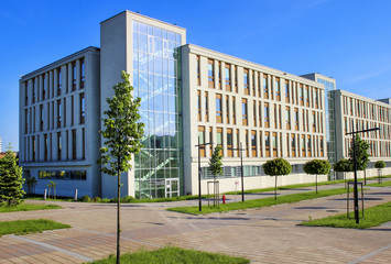 the jagiellonian university, krakow, poland modern campus build
