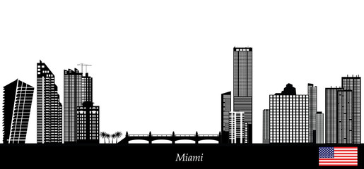 Wall Mural - miami skyline