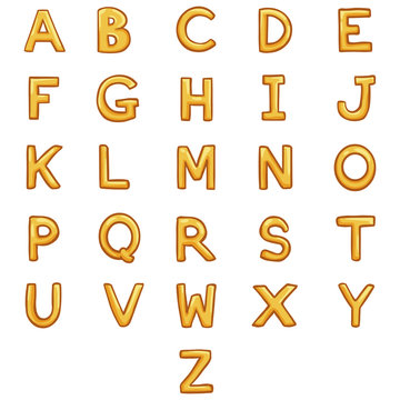 Vector Set of  Letters. Alphabet. ABC.