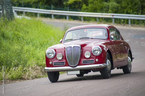 Naklejka - mata magnetyczna na lodówkę Vintage car