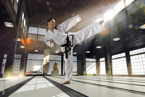Dekoracja na wymiar  karate-kobieta-w-akcji