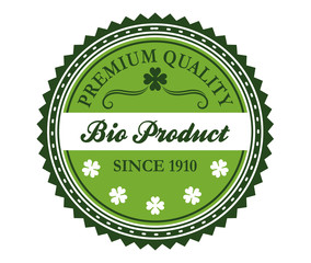 Poster - Green bio product label design