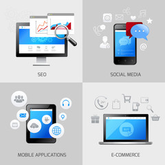 Poster - SEO web mobile concepts