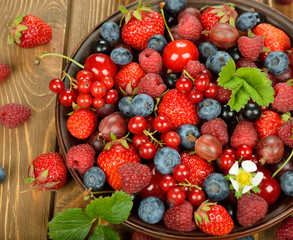 Wall Mural - Various berries