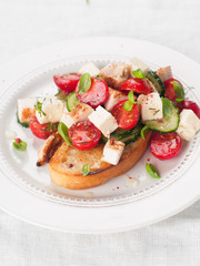 Poster - salad on bread