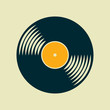Vector vinyl record icon