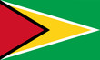 High detailed vector flag of Guyana