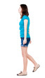 © ghoststone - back view of walking  woman in shorts.