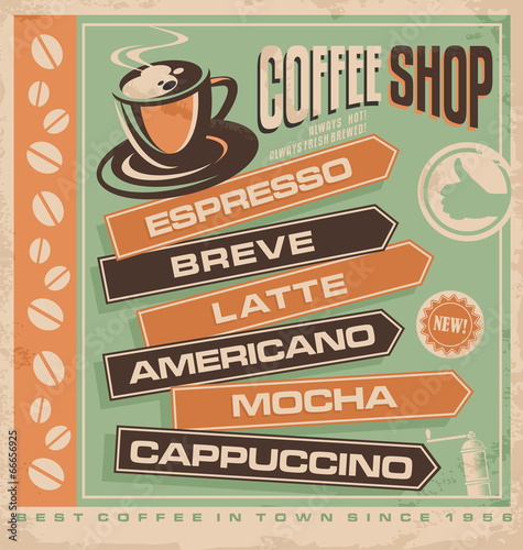Plakat na zamówienie Coffee