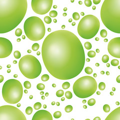 Wall Mural - green peas seamless pattern