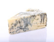 Piece on blue cheese with mold
