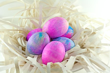Shaving Cream Tye Dye Easter Eggs