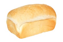 Loaf Of White Bread Isolated On A White Background
