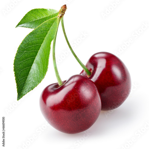 Fotografía Cherry isolated on white background