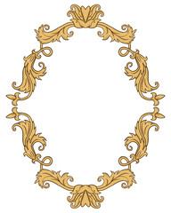 Poster - Vintage ornament frame