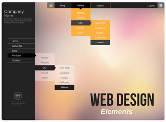 Design of the menu