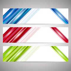 Poster - simple colorful horizontal web header or banner