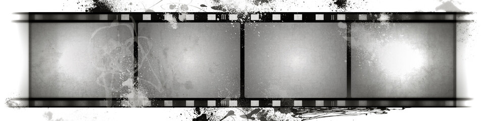 Wall Mural - Grunge film frame with space for text or image