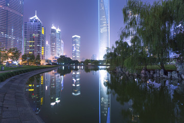 Wall Mural - Shanghai Pudong night