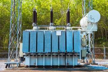 Transformer station and the high voltage electric pole