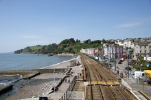 Coastal Railway Line At Dawlish Devon England UK