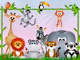 Fototapeta Pokój dzieciecy - Jungle animals