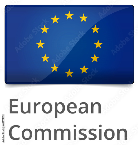 Foto European Commission standard proportional sign - glossy design