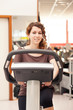 © pio3 - Close up portrait of young woman in the gym while training with